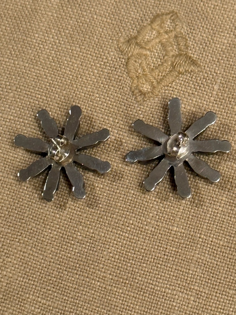 Sterling Silver / Turquoise Stud Earrings - Picture 6 of 7